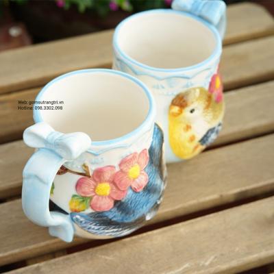 CẶP CỐC ĐÔI CHIM SỨ CAO CẤP